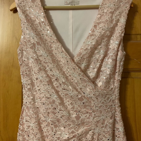 NWOT pale pink sequin dress - Picture 2 of 4